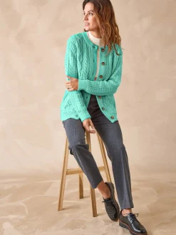 Best Cardigan torsadé col rond Femme Gilet