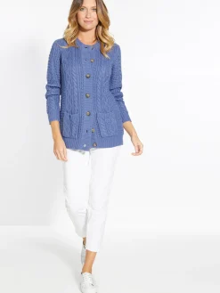 Sale Cardigan torsadé col rond Femme Gilet