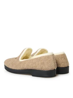 Clearance Charentaises entièrement fourrées laine Femme Pantoufles, Chaussons