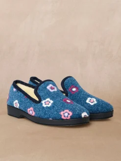 Charentaises entièrement fourrées laine Femme Pantoufles, Chaussons