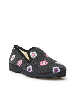 Discount Charentaises entièrement fourrées laine Femme Pantoufles, Chaussons