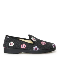 Discount Charentaises entièrement fourrées laine Femme Pantoufles, Chaussons