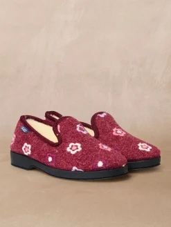 Discount Charentaises entièrement fourrées laine Femme Pantoufles, Chaussons