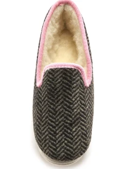 Discount Charentaises fourrées semelle feutre Femme Pantoufles, Chaussons