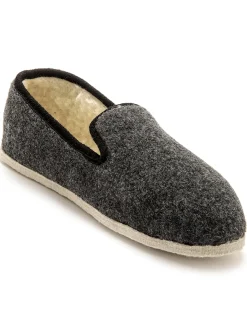 Clearance Charentaises mixtes fourrées laine Homme Chaussons|Chaussures Homme