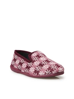 Hot Charentaises tricotées extra larges Femme Pantoufles, Chaussons