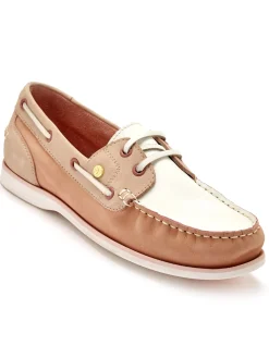 Outlet Chaussures bateau cuir Femme Mocassins, Sans-Gênes