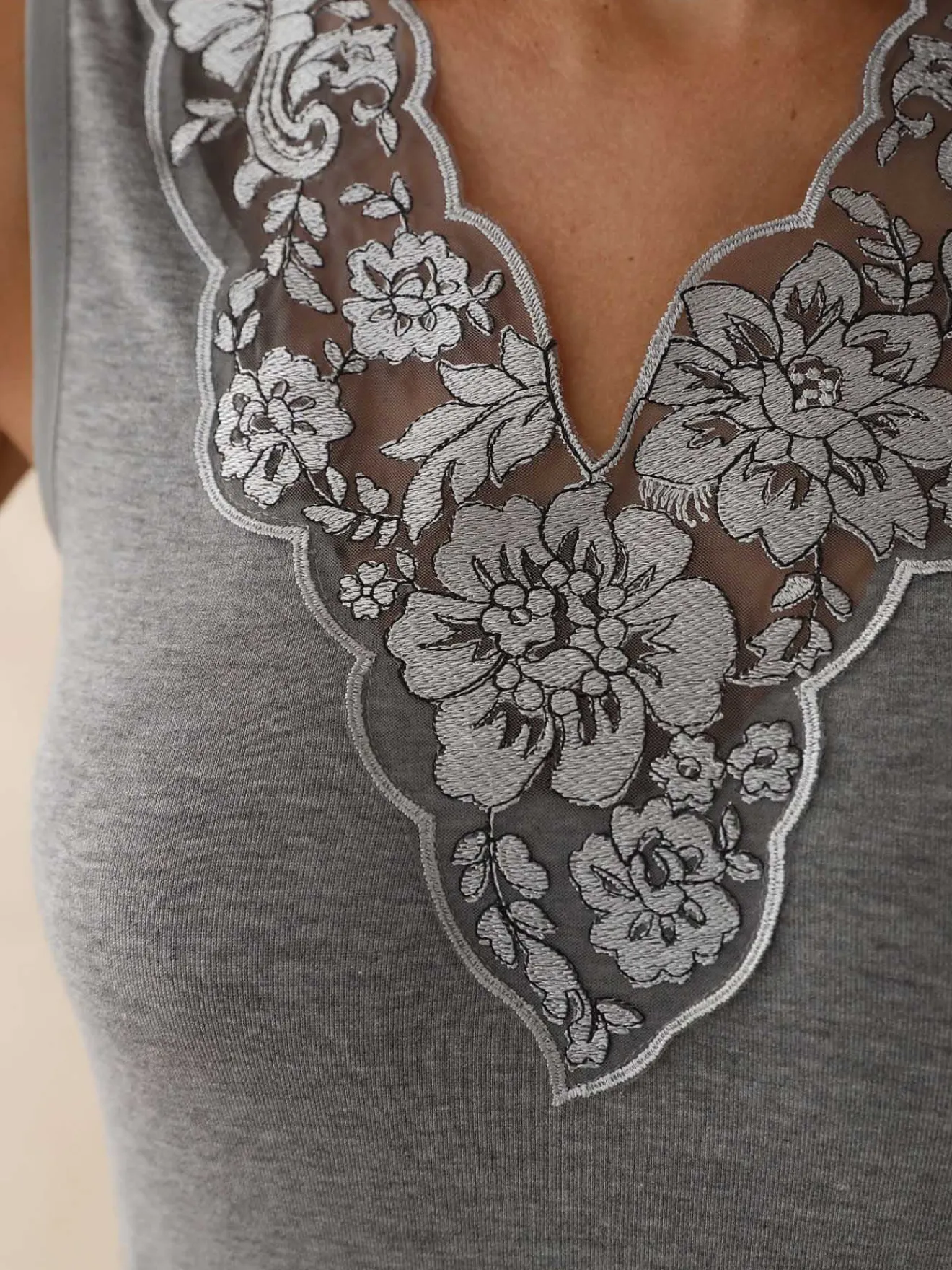 Outlet Chemise avec soie et laine sans manches T-Shirt Thermique - Les Chaleureux