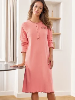 Clearance Chemise de nuit courte interlock Chemise De Nuit