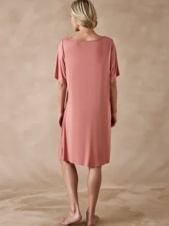 Discount Chemise de nuit courte évasée fluide Chemise De Nuit