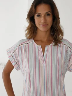 Online Chemise de nuit en seersucker Chemise De Nuit