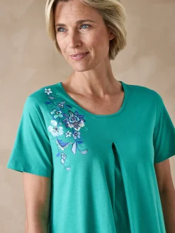 New Chemise de nuit manches courtes coton Chemise De Nuit