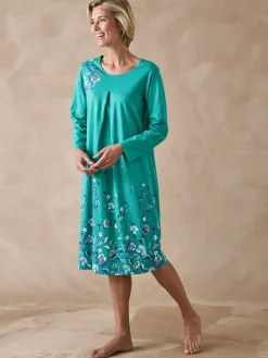 Best Chemise de nuit manches longues coton Chemise De Nuit