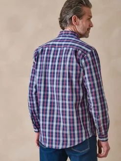 New Chemise en tissu pur coton Homme Chemise