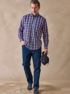 New Chemise en tissu pur coton Homme Chemise