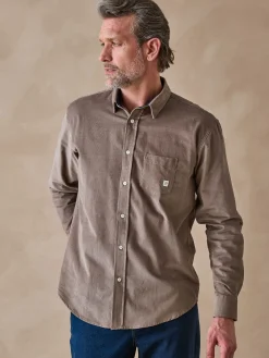 Clearance Chemise en velours Homme Chemise