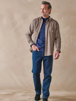 Clearance Chemise en velours Homme Chemise