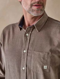 Clearance Chemise en velours Homme Chemise