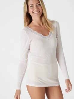 Sale Chemise manches longues avec laine T-Shirt Thermique - Les Chaleureux