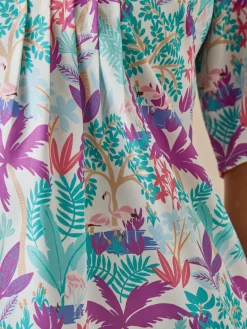 Discount Chemisier effet plastron manches courtes Femme Chemisier, Blouse