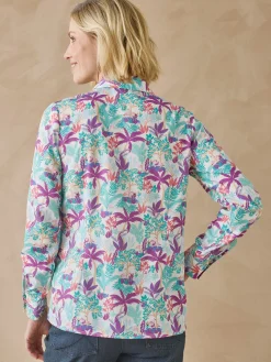 Sale Chemisier effet plastron manches longues Femme Chemisier, Blouse