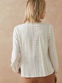 Online Chemisier en broderie anglaise Femme Tunique|Chemisier, Blouse