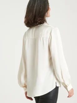 Discount Chemisier en satin Femme Tunique|Chemisier, Blouse