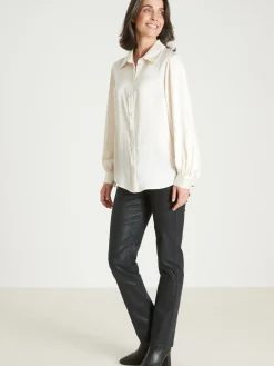 Discount Chemisier en satin Femme Tunique|Chemisier, Blouse