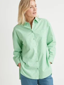 Sale Chemisier long pur coton Femme Tunique|Chemisier, Blouse