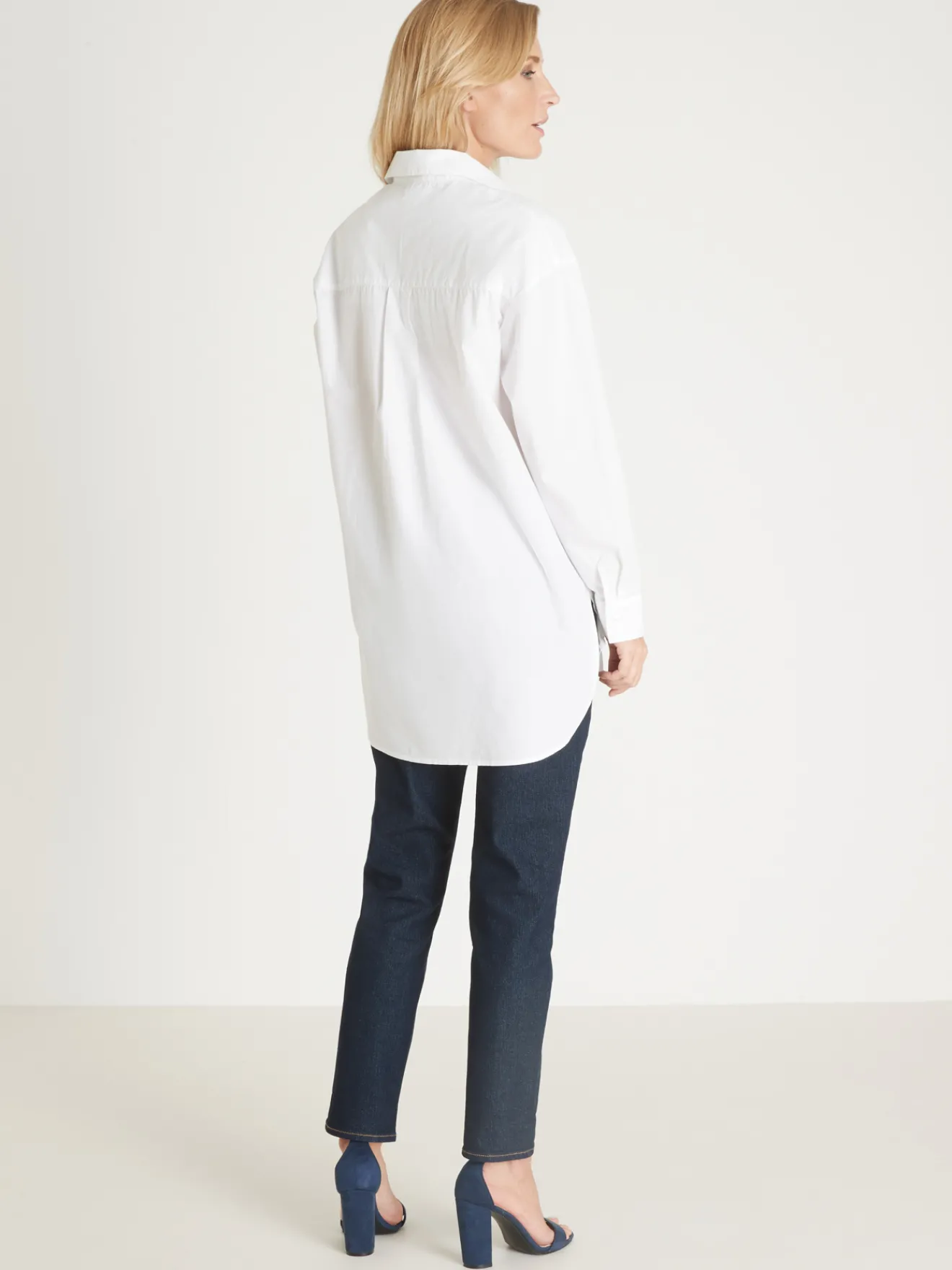 Discount Chemisier long pur coton Femme Tunique|Chemisier, Blouse