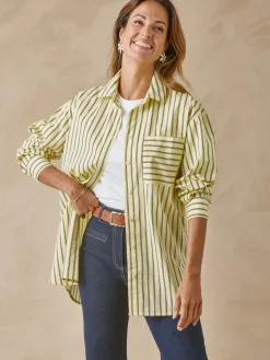 Outlet Chemisier long pur coton Femme Tunique|Chemisier, Blouse