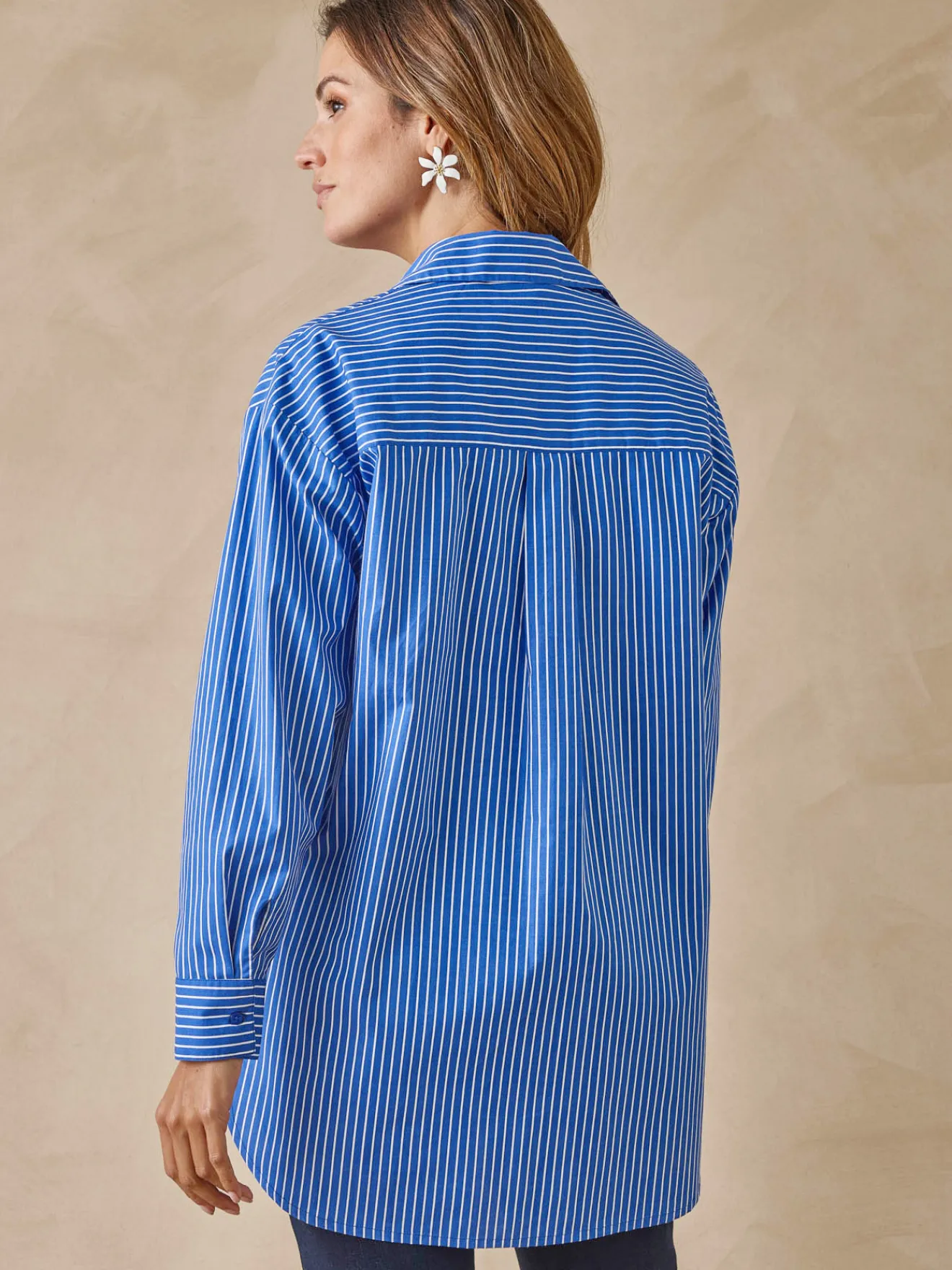 New Chemisier long pur coton Femme Tunique|Chemisier, Blouse