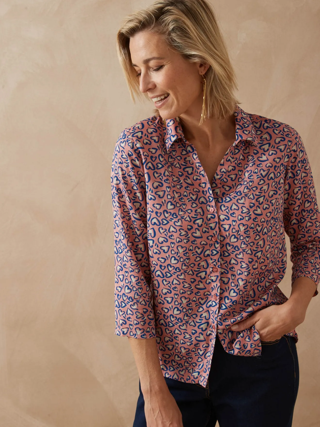 Clearance Chemisier manches 3/4 Femme Chemisier, Blouse