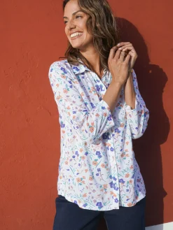 New Chemisier manches 3/4 Femme Chemisier, Blouse