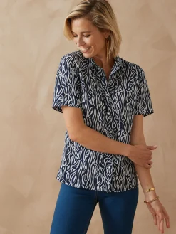 Hot Chemisier manches courtes Femme Chemisier, Blouse