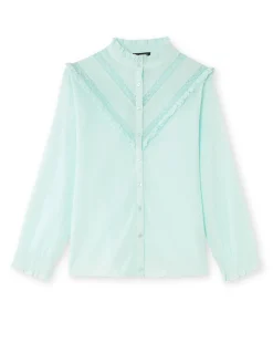 Clearance Chemisier romantique à volants Femme Tunique|Chemisier, Blouse