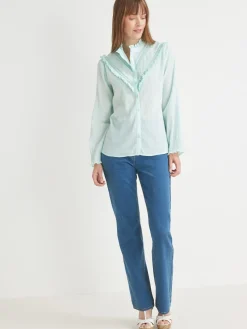 Clearance Chemisier romantique à volants Femme Tunique|Chemisier, Blouse