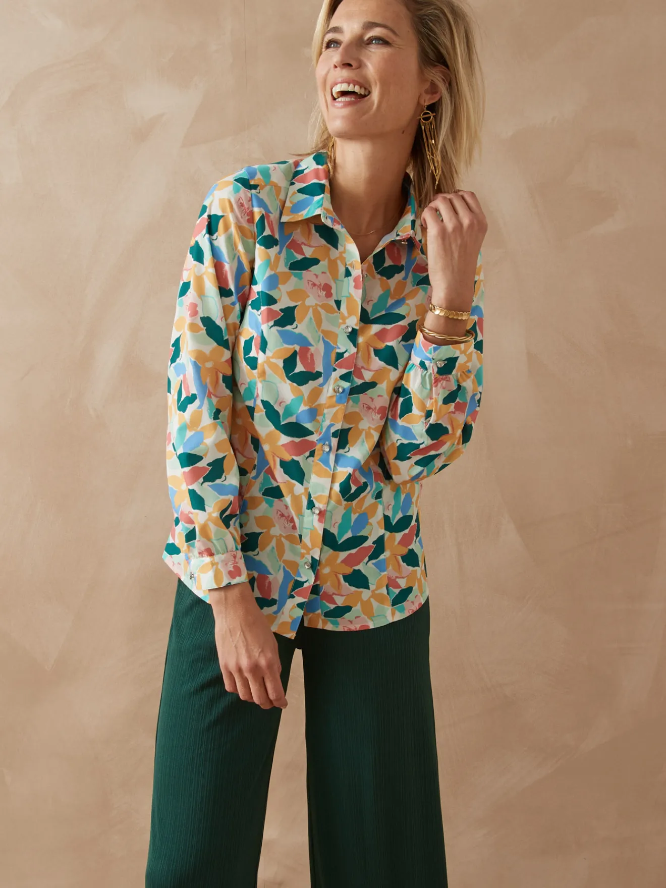 New Chemisier toucher doux Femme Chemisier, Blouse