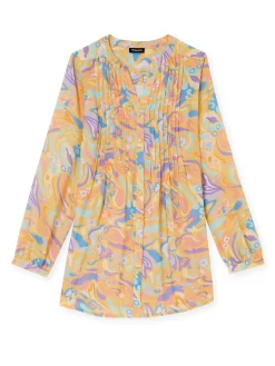 Clearance Chemisier tunique à petits plis Femme Tunique|Chemisier, Blouse