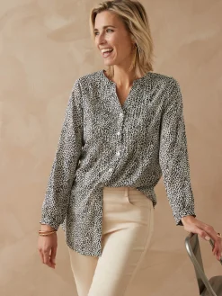 Sale Chemisier tunique à petits plis Femme Tunique|Chemisier, Blouse