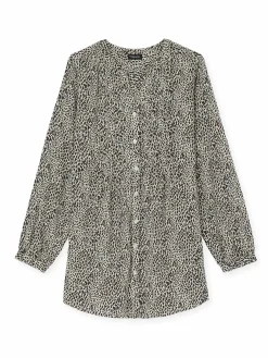 Sale Chemisier tunique à petits plis Femme Tunique|Chemisier, Blouse