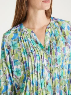 Sale Chemisier tunique à petits plis Femme Tunique|Chemisier, Blouse