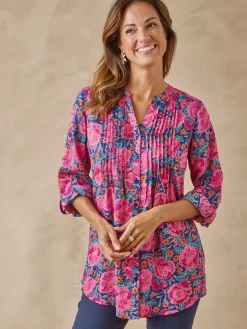 Sale Chemisier tunique à petits plis Femme Tunique|Chemisier, Blouse