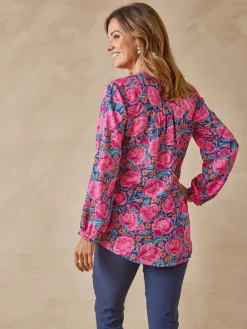 Sale Chemisier tunique à petits plis Femme Tunique|Chemisier, Blouse