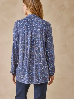 Sale Chemisier tunique en maille fluide Femme Tunique|Chemisier, Blouse