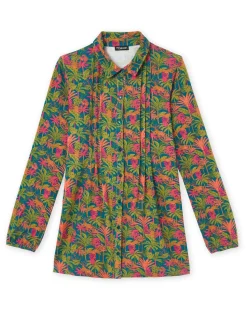 Online Chemisier tunique en maille fluide Femme Tunique|Chemisier, Blouse