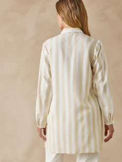 Chemisier tunique manches retroussables Femme Tunique|Chemisier, Blouse