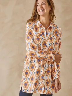 Clearance Chemisier tunique manches retroussables Femme Tunique|Chemisier, Blouse