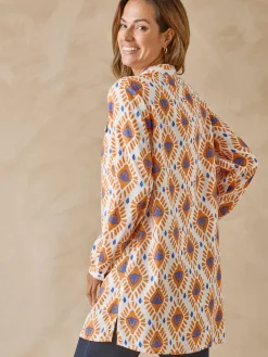 Clearance Chemisier tunique manches retroussables Femme Tunique|Chemisier, Blouse