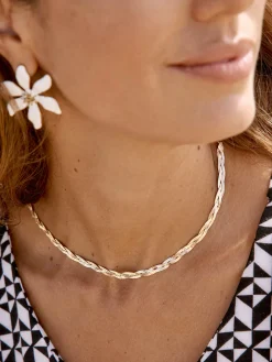 Discount Collier maille entrelacée Femme Accessoires Et Bijoux